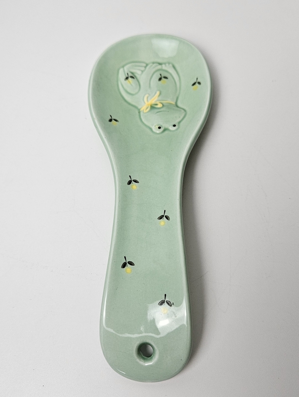 Otagiri Japan Frog Salt Pepper Shakers Spoon Rest Ceramic Kitchen Set Vintage - Picture 9 of 14